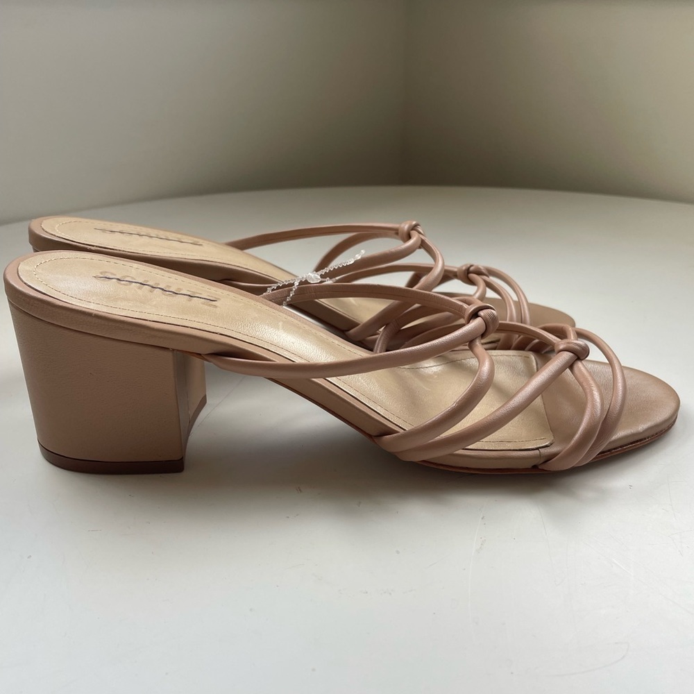 NWT Schutz Princey Leather Knotted Sandal Block Heel Size 8.5 - Picture 4 of 12